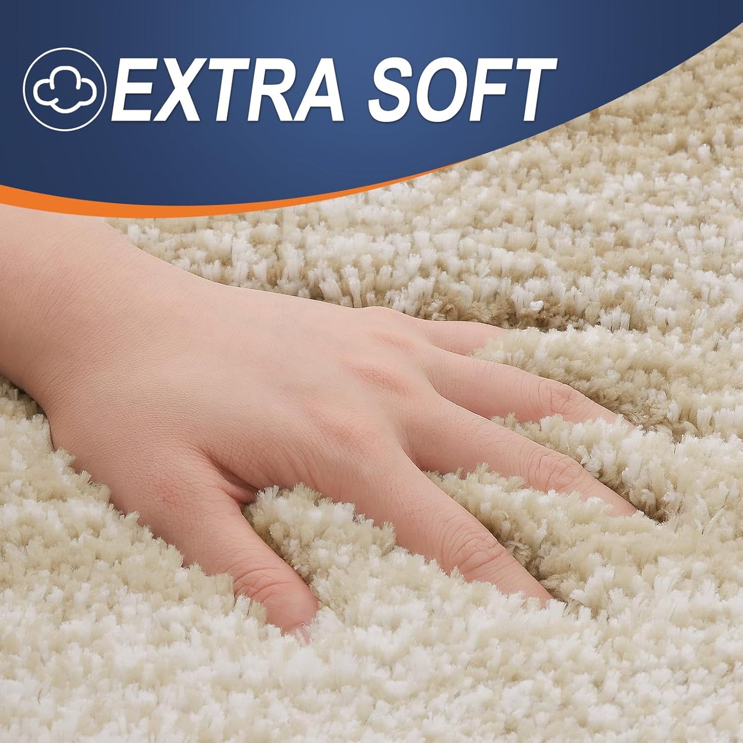 OLANLY Bath Rugs Mat - Extra Soft Microfiber, Quick Dry & Machine Washable - 24x16, Tan Color