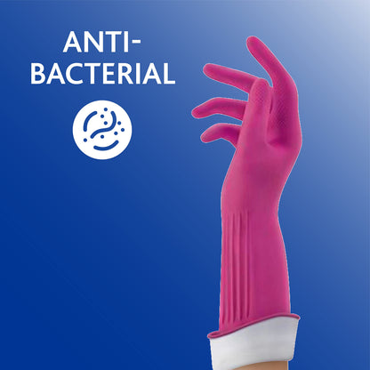 Playtex Living Drip-Catch Cuff Gloves, (Medium, 2 Pairs) Premium Protection Reusable Household Gloves