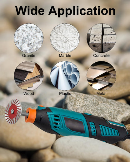 AOKLIT 10pcs Stone Carving 40mm Blades Tools, Mini Engraving Diamond Saw Blades, Diamond Metal Cutting Wheel Saw for Granite, Marble, Ceramic, Porcelain, Tile