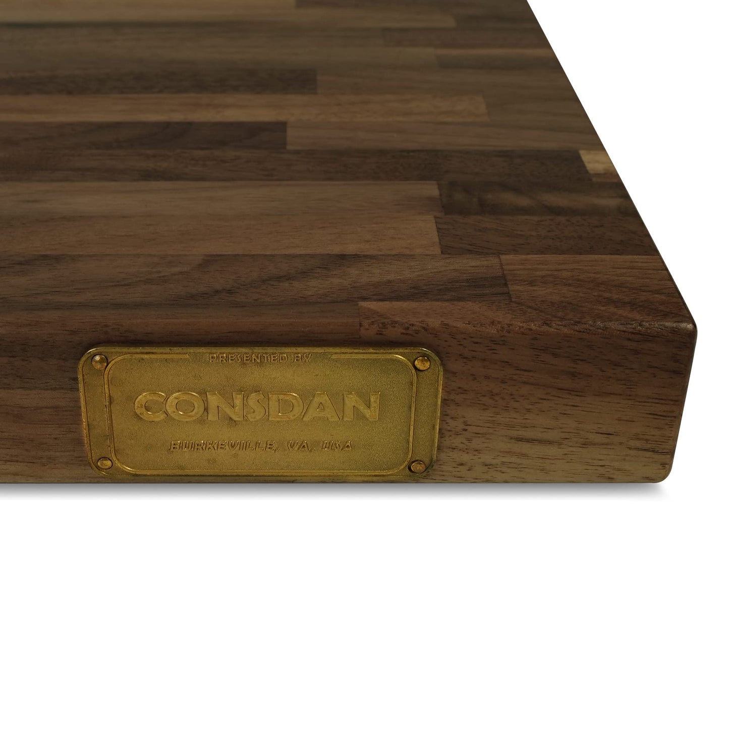CONSDAN Butcher Block Counter Top, Walnut Solid Hardwood Countertop, Wood Slabs for Kitchen, Reversible, Both Side Polished, Prefinished with Food-safe Oil, 1.5" Thickness, 72" L x 36" W