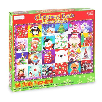 ArtCreativity Christmas Advent Calendar Puzzle 2025-1000 PC Advent Jigsaw Puzzle with 24 Day Countdown to Christmas - Kids Holiday Puzzle Advent Calendar 2025
