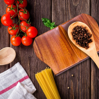 Acacia Spoon Rest For Stove Top with Non Slip Silicone Feet Stove Spoon Holder For Kitchen Counter, Double Sided kitchen Spoon Rest, Cooking Spoon Holder Spatula Rest Handmade Wooden Spoon Rest