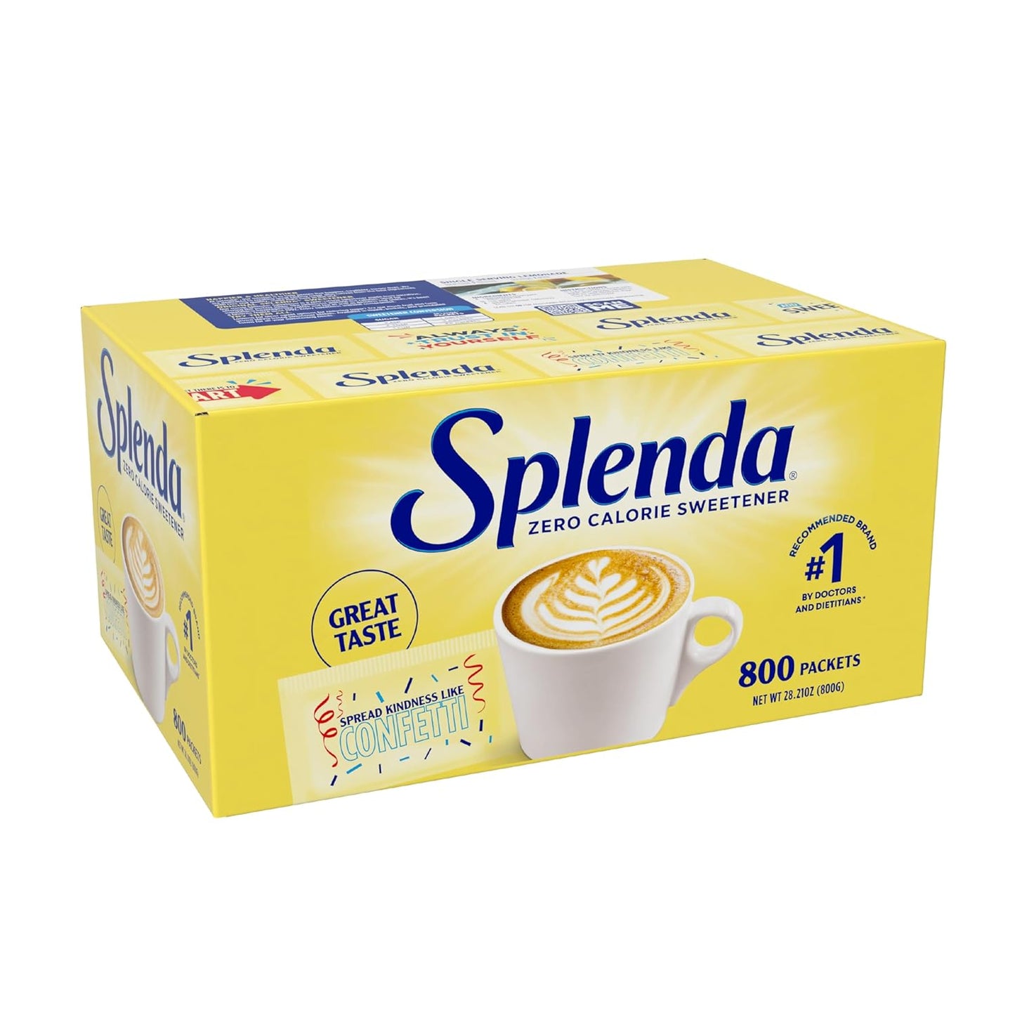 SPLENDA Zero Calorie Sweetener | 800 Packets for Guilt-Free Sweetening