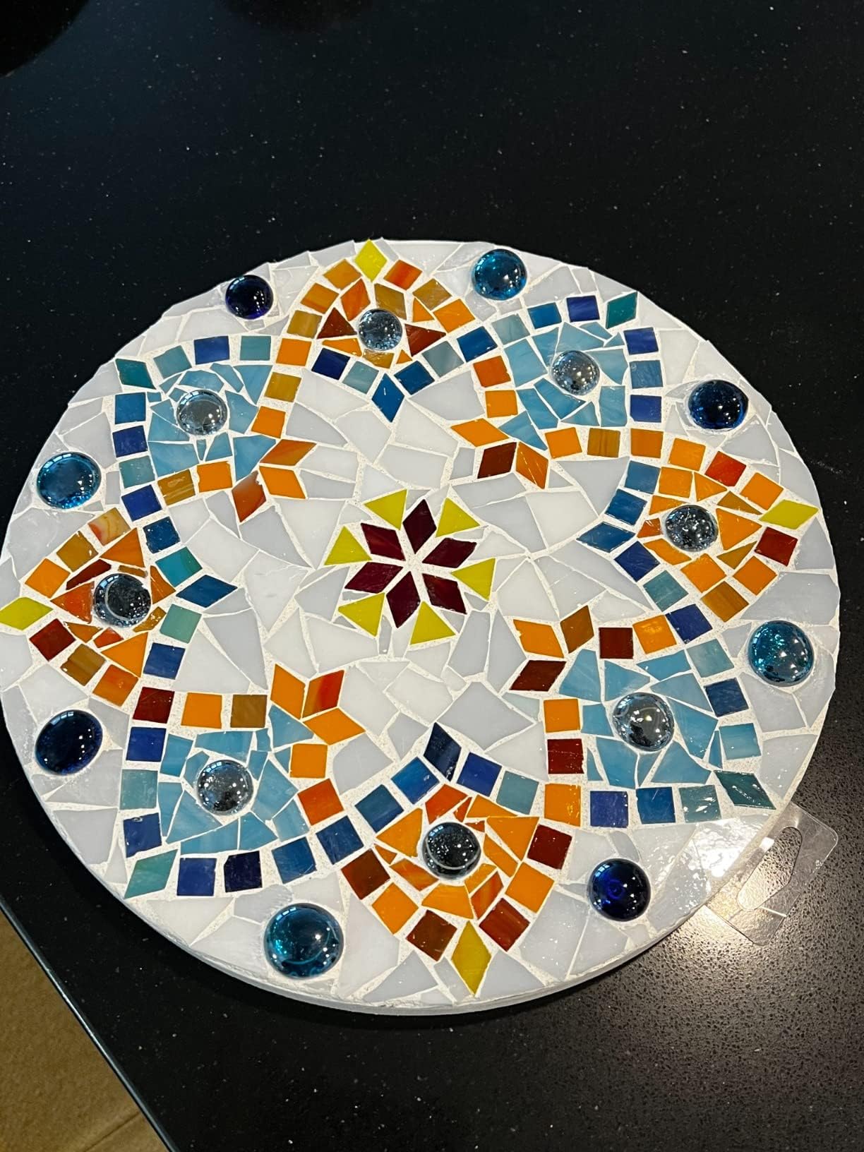 4 Shapes Mixed Glass Mosaic Tiles,Square+Diamond+Triangle+Rectangle 220 PCS Stained Glass Mosaic Pieces for Handmade Art Crafts and Home Decoration (Black)