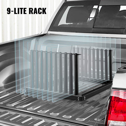 Bestauto Windshield Rack 9-Lite, Glass Rack for Truck Transportation - Steel, 24-Inch Height with PVC Pad & Foam Padding