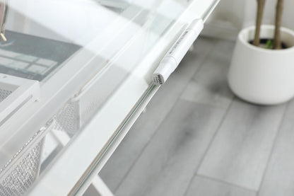 GOWE White Adjustable Tempered Glass Drafting Printing Table with Chair