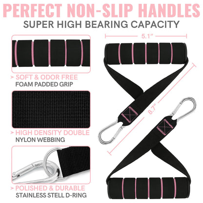 Aihoye Resistance Bands for Working Out, Exercise Bands with Handles, Stretch Bands for Exercise, Workout Bands with Door Anchors for Physical Therapy & Strength Training