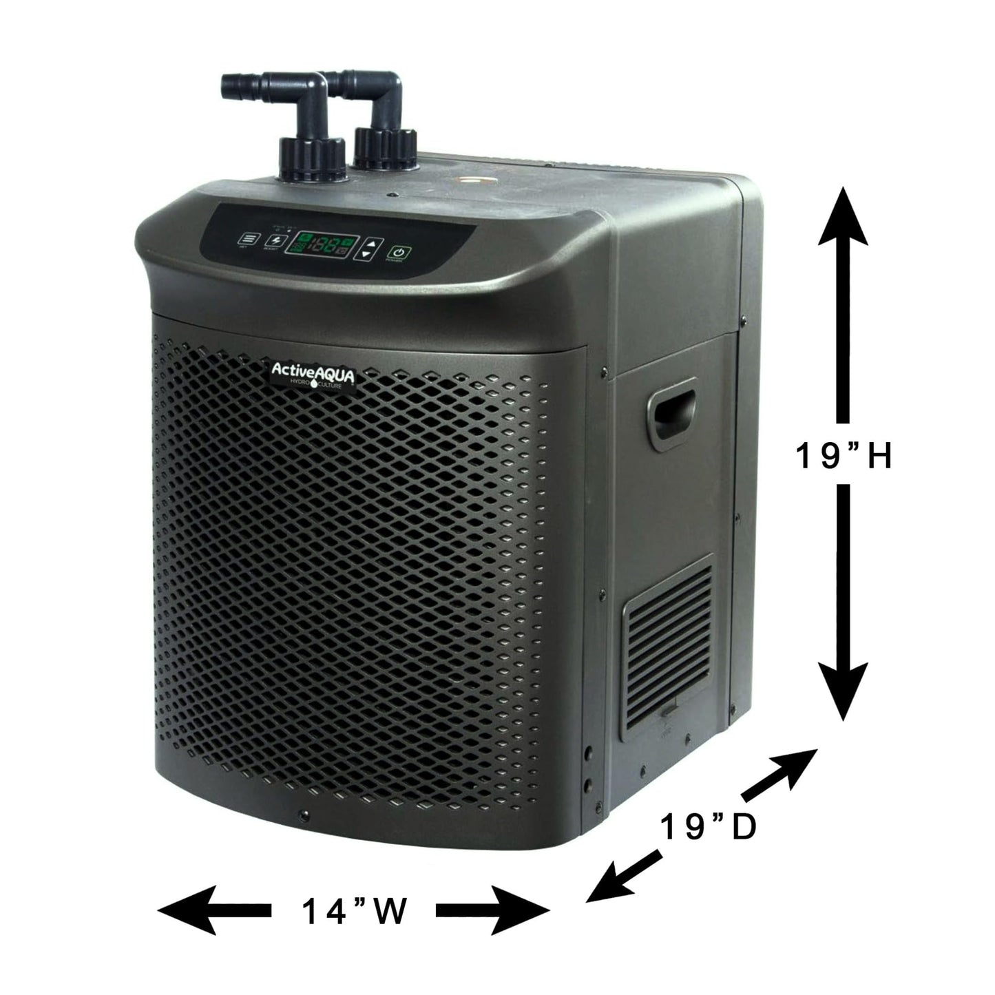 Active Aqua 0.5 HP Water Chiller with Boost | Cold Plunge & Ice Bath Cooler | Rapid Digital Temp Control | Fresh & Salt Water, Hydroponics, Aquariums | 90–172 Gal (0.5 HP)