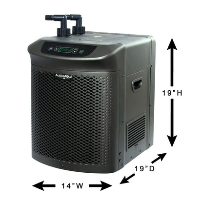 Active Aqua 0.5 HP Water Chiller with Boost | Cold Plunge & Ice Bath Cooler | Rapid Digital Temp Control | Fresh & Salt Water, Hydroponics, Aquariums | 90–172 Gal (0.5 HP)