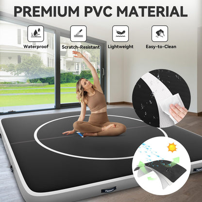 FBSPORT Inflatable Wrestling Mat 13ft /10ft /5ft, Outdoor and Indoor PVC Jiu Jitsu Mats, Gymnastics Training Mat Foldable for BJJ, MMA, Martial Art, Boxing, Grappling and Judo