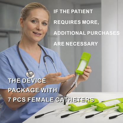 Urine Collection System for Women – Female External Catheter, Leak-Proof & Hygienic – Ideal for Incontinence & Post-Surgery Bedridden Use – Easy to Apply at Home