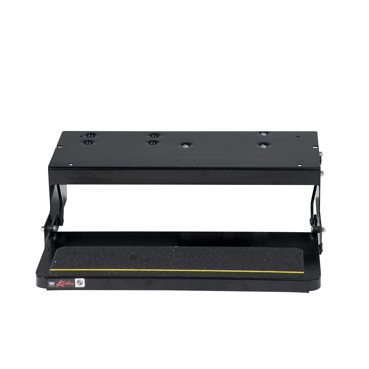 Kwikee 26 Series Electric Step Assembly, Standard Drive Operation, Power Switch Kit for RV, Travel Trailers, 8.5" Step Rise, Anti-Slip Surface, 12V DC Motor, Steel Construction - 3711361