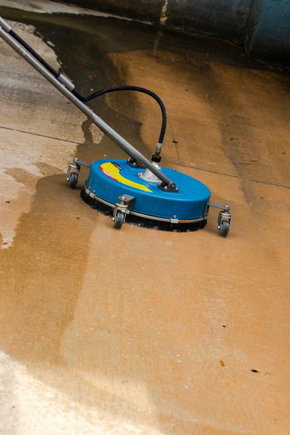 Pressure-Pro 18" Surface Cleaner for Pressure Washer – 4500 PSI, 5 GPM, 180°F Hot Water Rated, 3/8" Quick Connect, Dual Handle w/Wheels, Commercial Driveway & Patio Cleaner