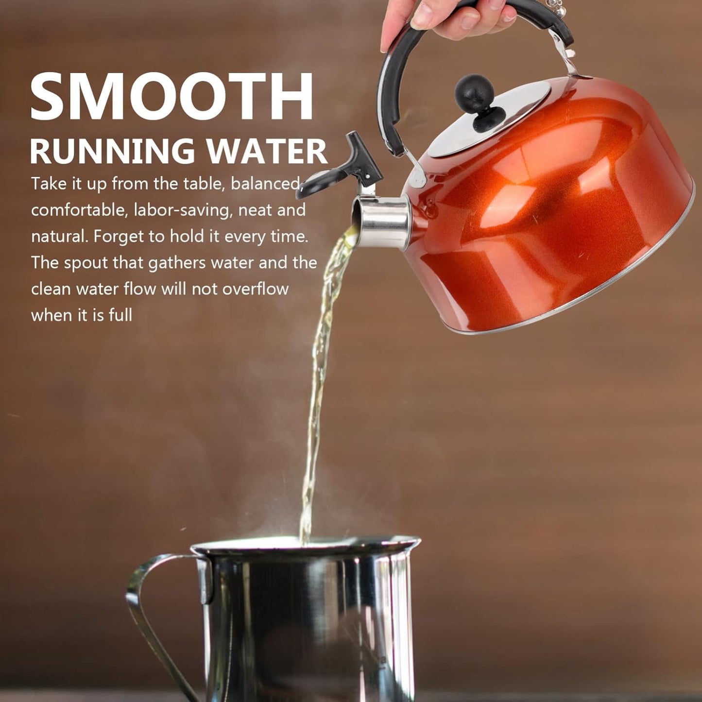 Honk Kettle Whistle Kettle, Stainless Steel Household Teakettle, Portable Kitchen Gadget