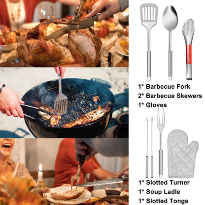 35-Piece Camping Kitchen Utensil Set – Portable Outdoor Cooking Utensils for Camping, RV, Backpacking & BBQ | Complete Camp Kitchen Gear Set with Carry Bag, Grilling Tools & Cooking Accessories
