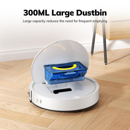 ILIFE V2 Robot Vacuum Cleaner, Tangle-Free Suction, 120 Mins Runtime, Slim, Self-Charging Robotic Vacuum Cleaner, Ideal for Pet Hair and Hard Floors