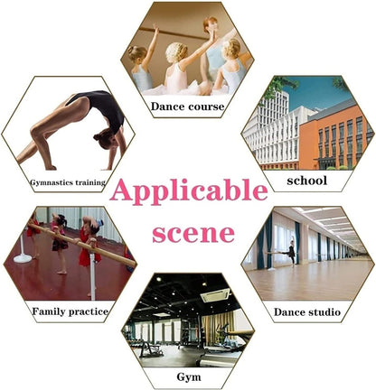 LWJQRSP Ballet Pole Portable Dance Stretching Pole, Adjustable Independent Dance Stick Equipment(1m)