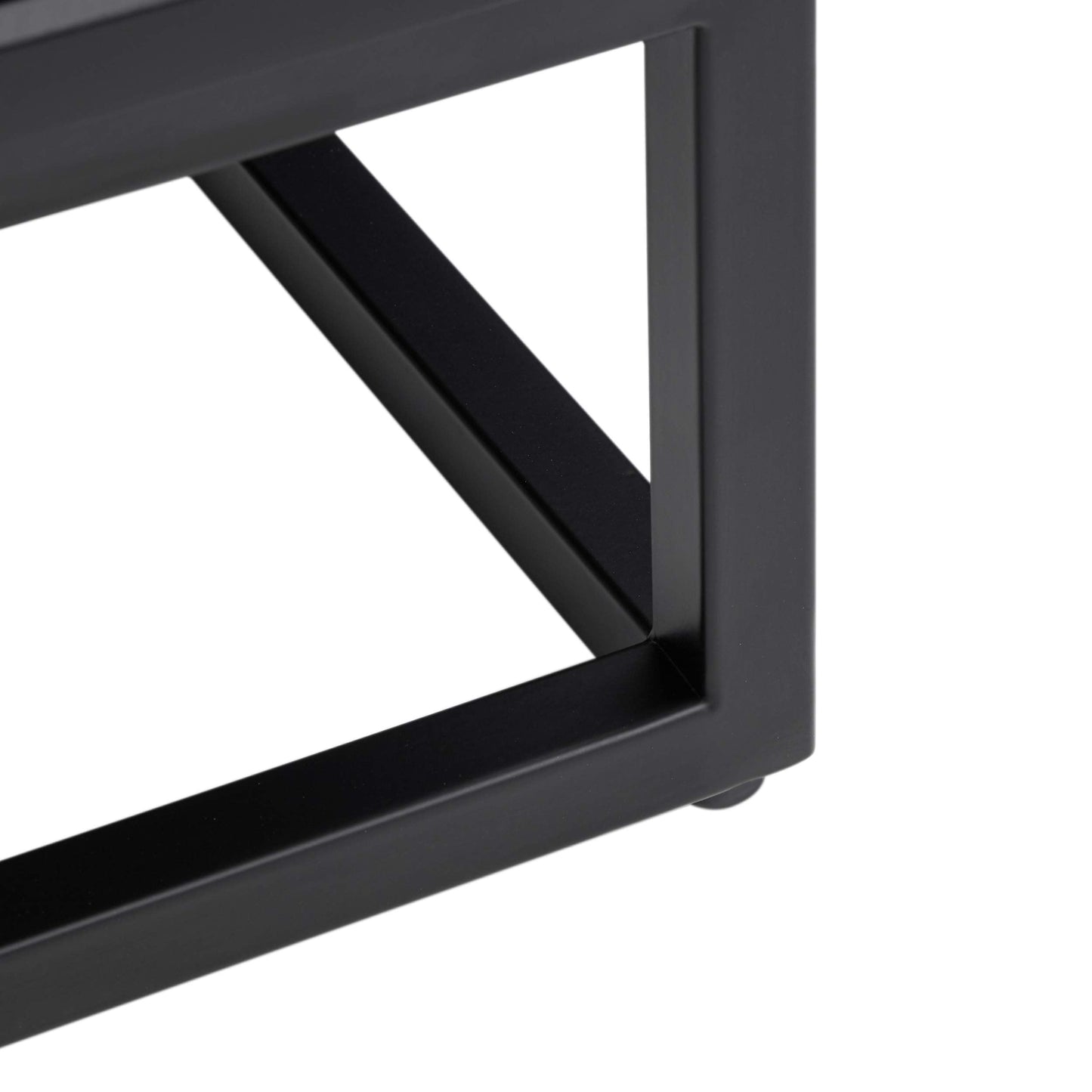 SEI Furniture - Holly & Martin Frescan Contemporary Touch Screen Electric Fireplace - Modern Design, Black Glass and Wood - Ideal for Living Room, Bedroom (FR1063059)