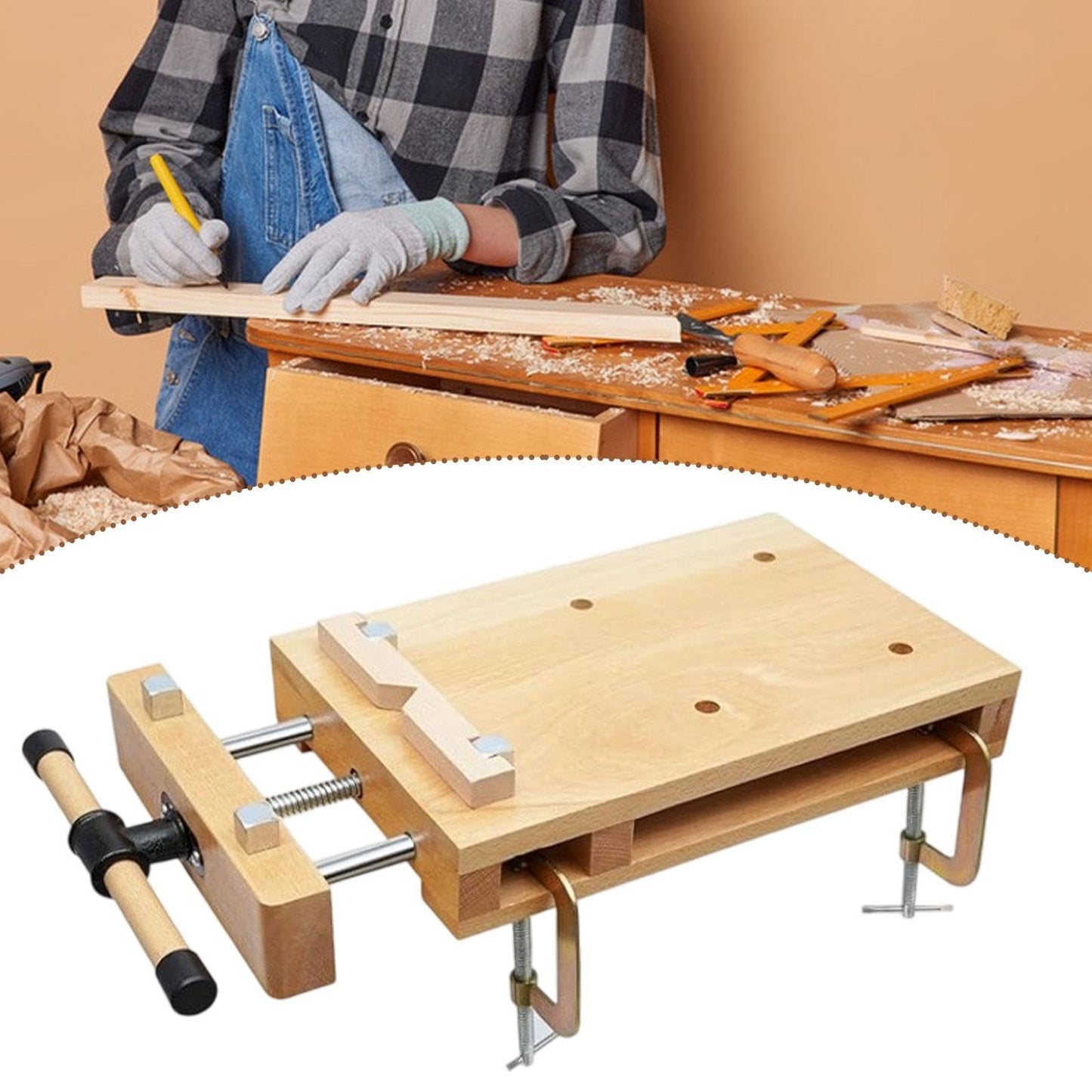 MotiveTech Woodworking Bench Tools Work Bench for Processing Wood Garage Studios Home