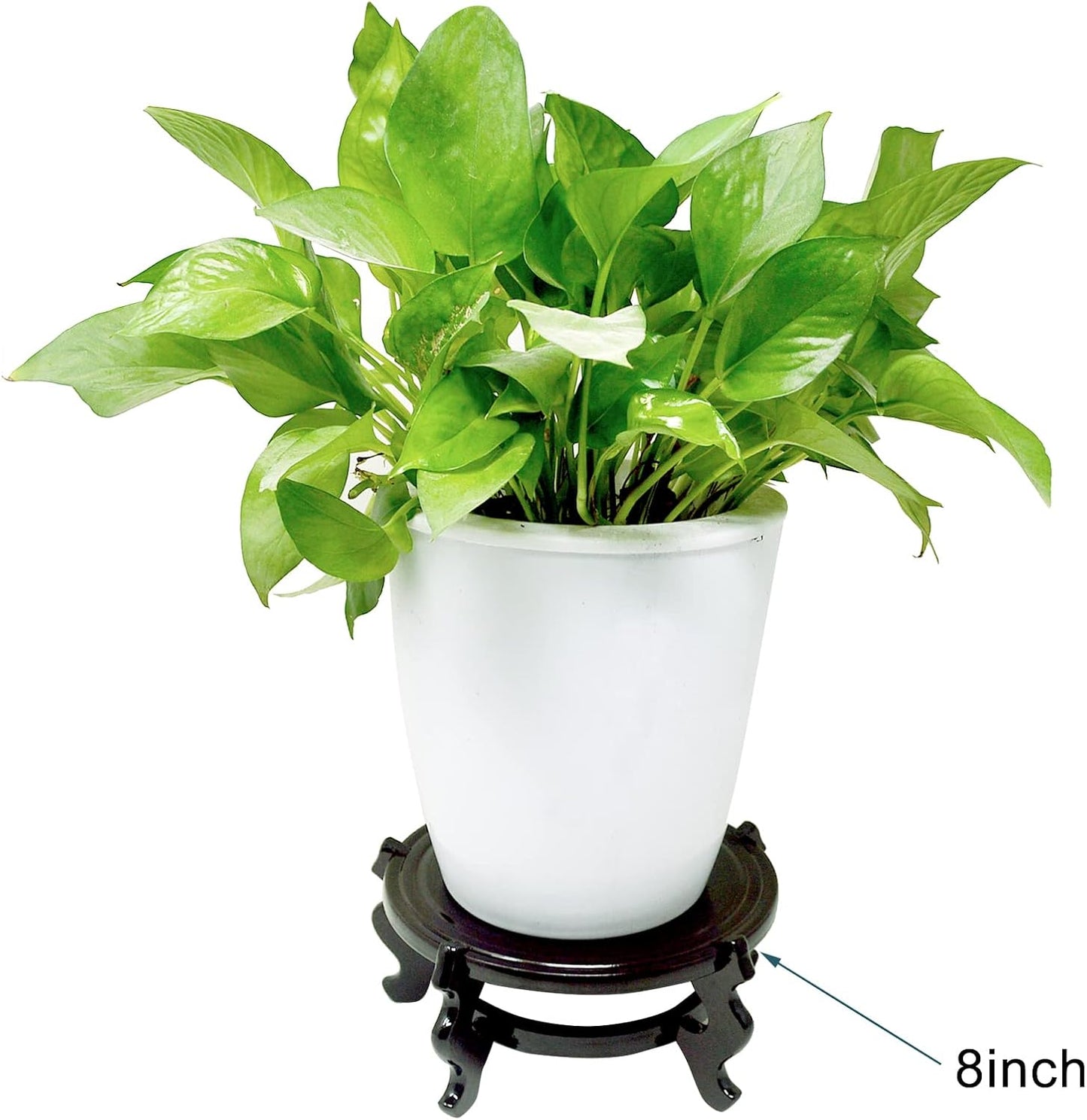 fengshuisale (4 Inch) Feng Shui Chinese Wooden Fishbowl Planter Display Stand
