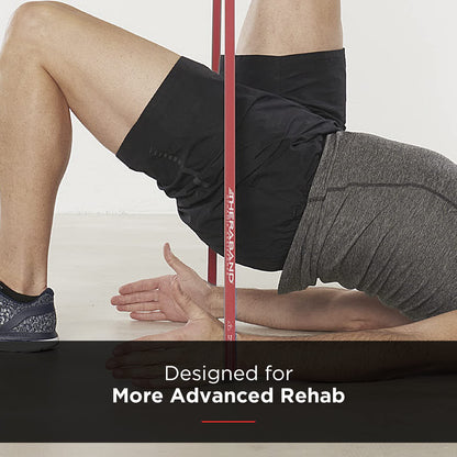 THERABAND High Resistance Bands, Set of 2 Elastic Super Bands for Improving Flexibility, Injury Rehab, & Full Body Workouts, Heavy Duty Stretch Bands for Lifting, 1 Light & 1 Medium Band