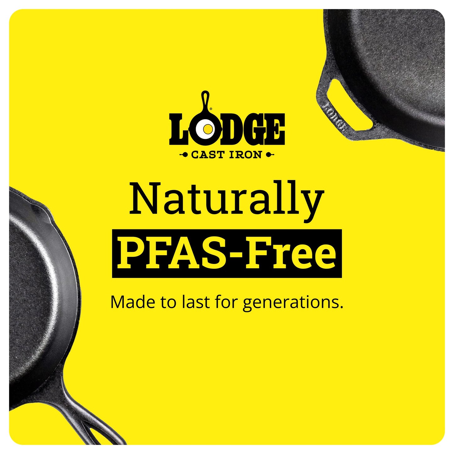 Lodge 6.25 Inch Cast Iron Mini Wok with Dual Loop Handles – PFAS FREE Pre-Seasoned Individual Serving Pan – Stovetop & Oven Safe Heavy Duty Sauce Wok – Made in USA