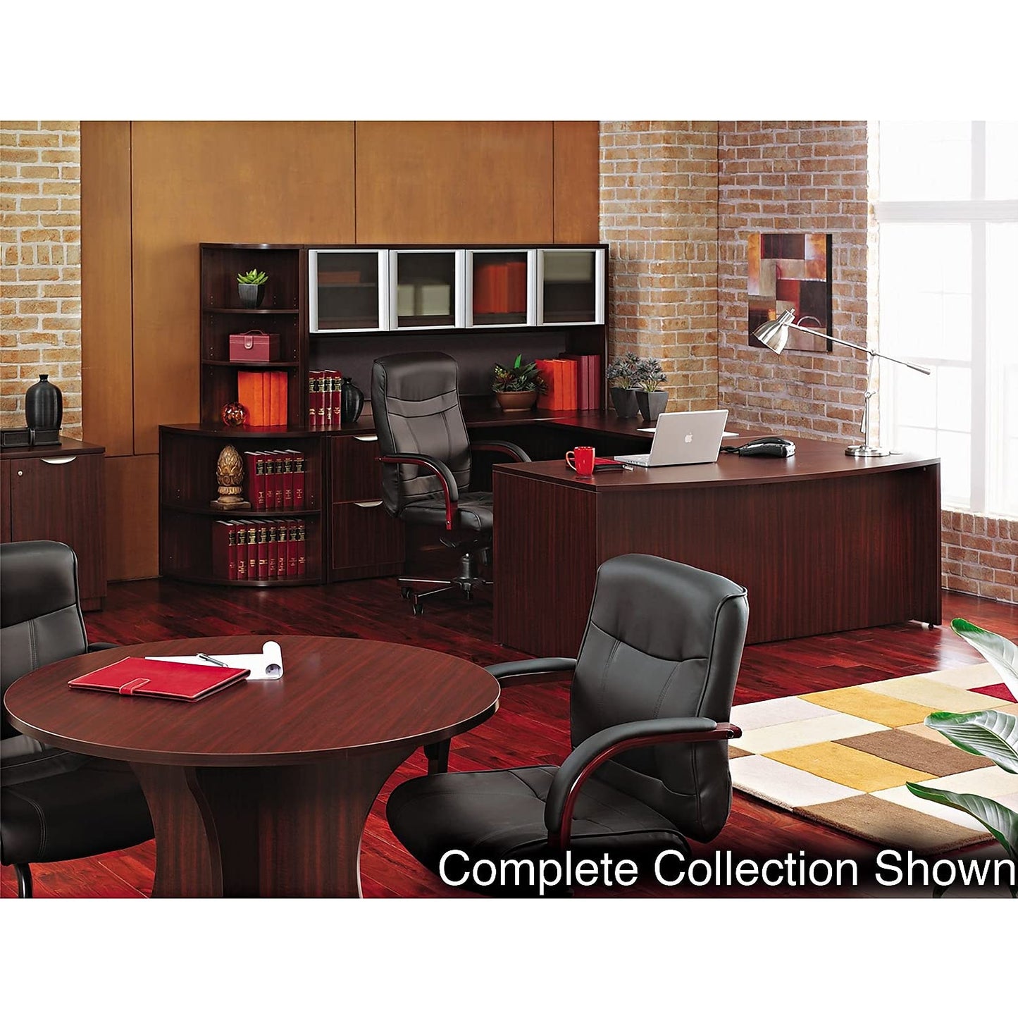 Alera VA532822MY Valencia Box/Box/File Full Pedestal, 15 5/8w X 20 1/2d X 28 1/2h, Mahogany