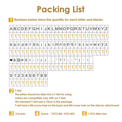 ZONEPACK Copper Brass Stamping Flexible Letters Numbers Alphabets Symbols Characters Molds CNC Engraving Molds for Hot Foil Stamping Machine (83pcs Arial)
