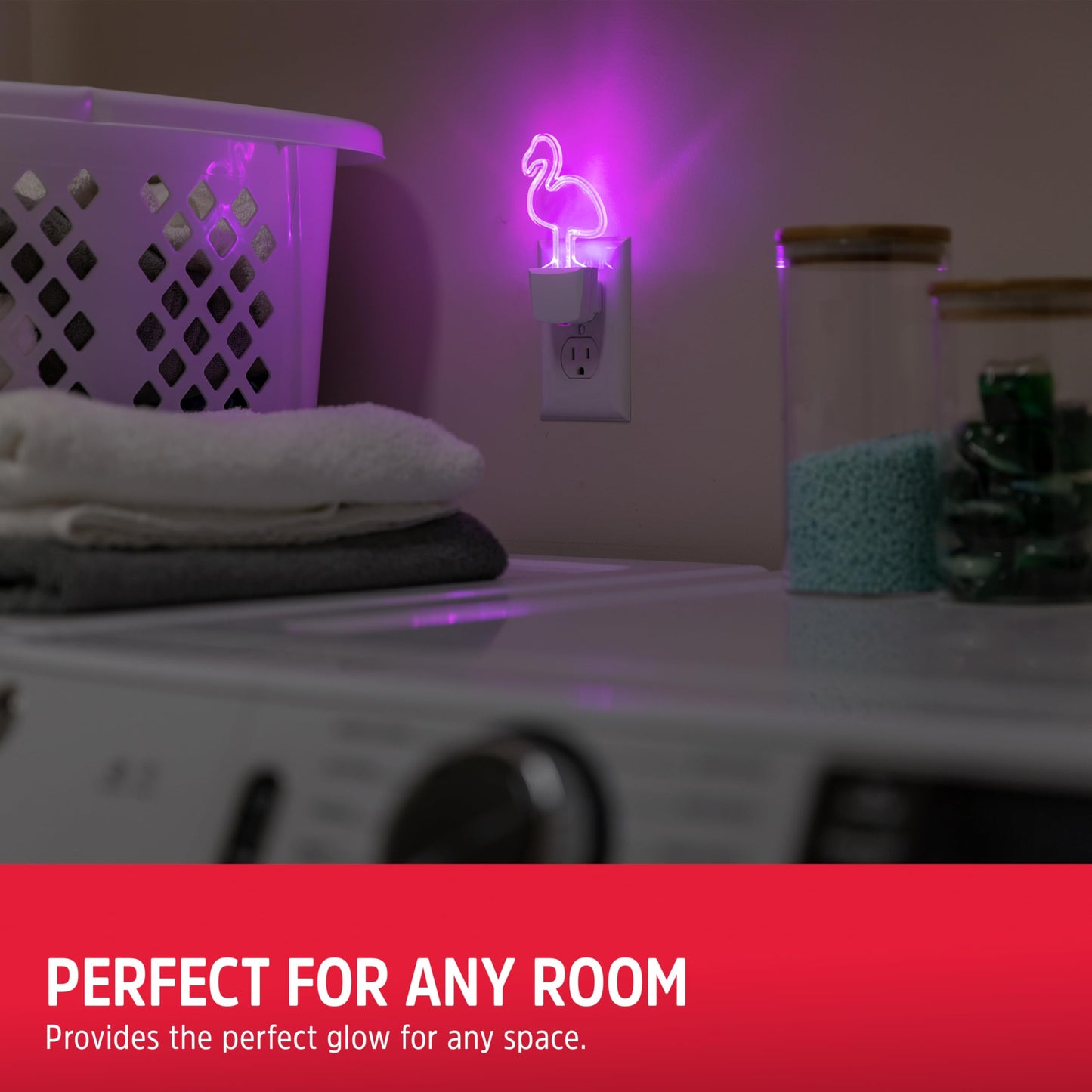 Energizer Night Light, Color Changing, Nightlight for Bedroom, Bathroom, Nursery, Hallway, Kitchen,White Base, 81567