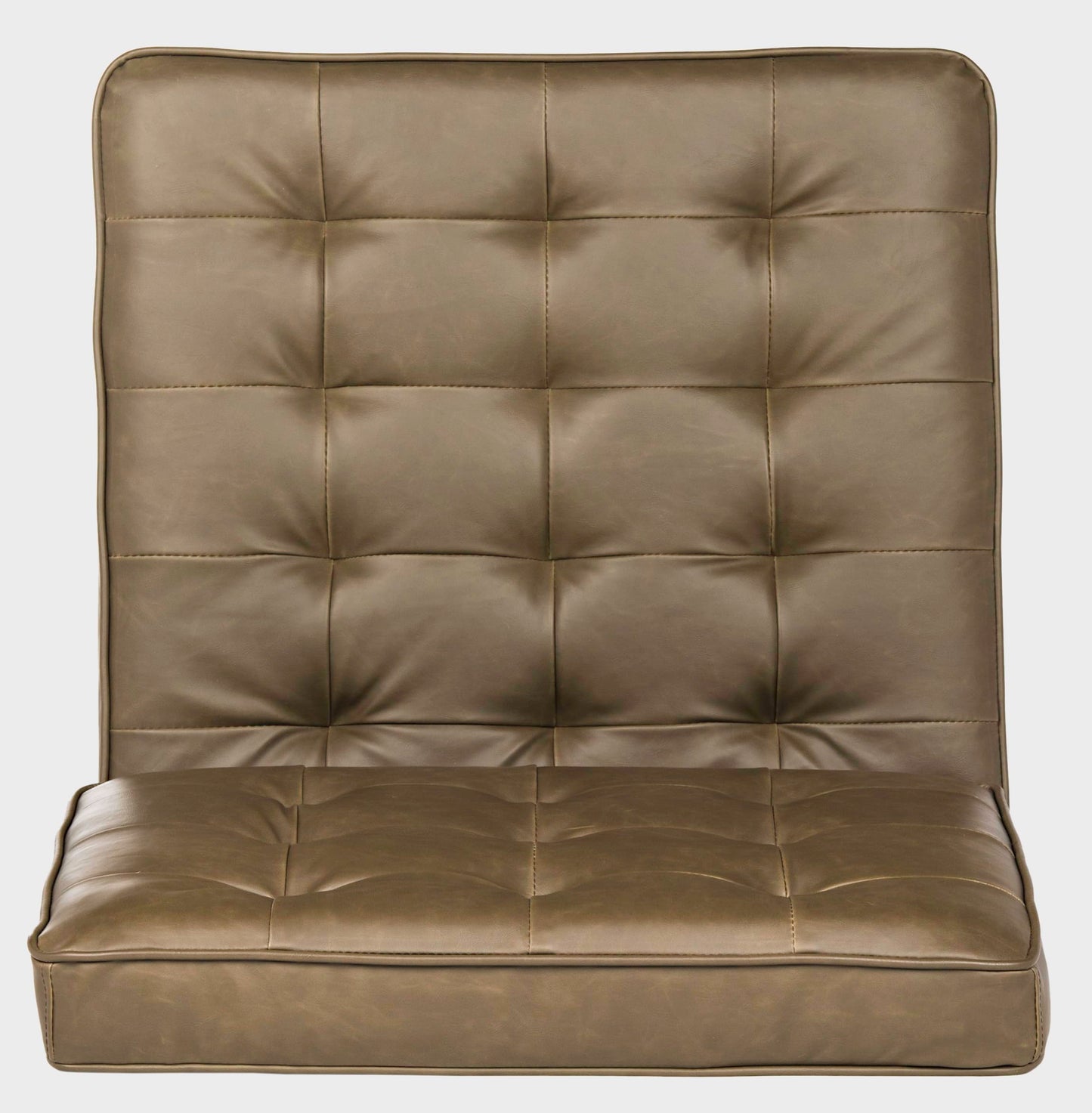 SAFAVIEH Home Collection Ansel Antique Taupe Faux Leather Accent Chair