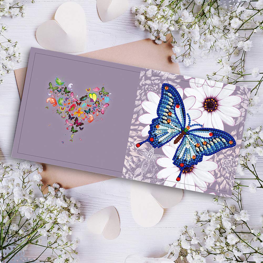 ycyingcheng 5D Diamond Painting Greeting Cards, 12 PCS DIY Rhinestone Art Greeting Card for Holidays Festival Craft Your Girlfriend Birthday Christmas Cards Handmade Gift(GC C001)