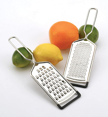 RSVP International Endurance Kitchen Collection Multi-Use Cheese Grater, Handheld Potato Slicer, 10 x 2-3/4-Inch