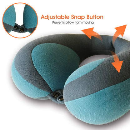 INFANZIA Chin Supporting Travel Neck Pillow, Comfortably Supports and Helps Support Head and Neck - Gifts for Toddler/Child/Kids, Blue