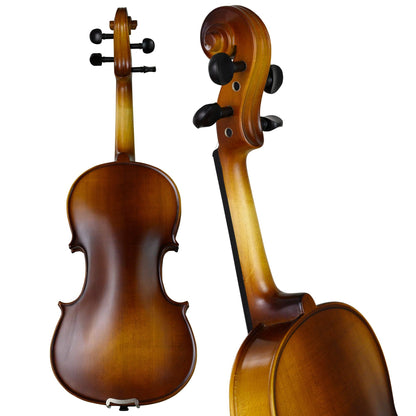 Ricard Bunnel G2 Violin Outfit 1/8 Size - Carrying Case and Accessories Included - Solid Maple Wood and Ebony Fittings By Kennedy Violins
