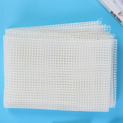 Kodrily Carpet Knitting Mesh Cloth, Blank Rug Hooking Mesh, Canvas Mesh Latch Hook Tool, Crocheting Tools for Household DIY Making (Mesh Cloth 150 x 100cm)
