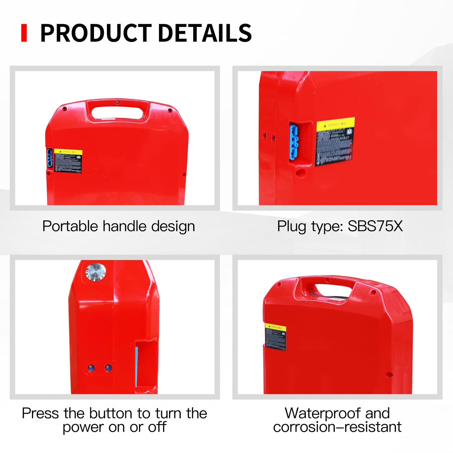 MBOIFEA Electric Pallet Jack Battery, 48V 20Ah Forklift LiFePO4 Lithium Battery for Electric Pallet Truck for Heli CBD20J-LI-S, JIALIFT CBD20-ELI, JIALIFT SL20L3 5000+Cycles, Built-in Smart BMS