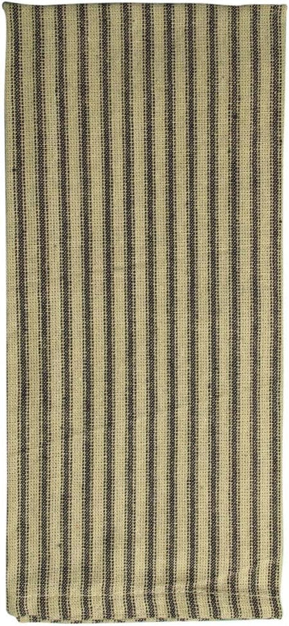 fillURbasket Black Farmhouse Kitchen Towels - Set of 3 Striped Buffalo Checked Plaid Dish Towels for Decor