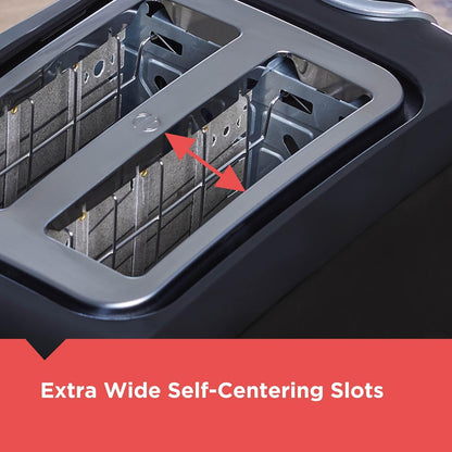 Skiennix 2-Slice Extra Wide Slot Toaster - Perfect for Bagels & Thick Bread | Stylish Design
