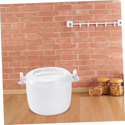 Microwave Rice Cooker and Food Storage Bowl with Lid, Microwave Rice Cooking and Steamer Basket