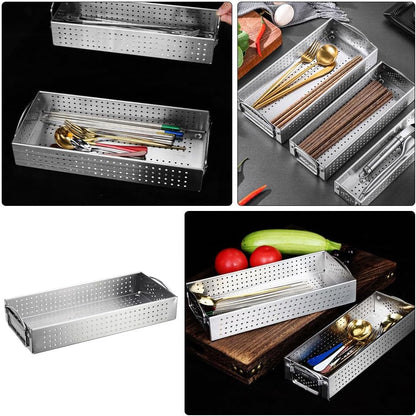 Hemoton Serving Utensils, Multi-function Cutlery Organizer for Home Accessory Storage Holder
