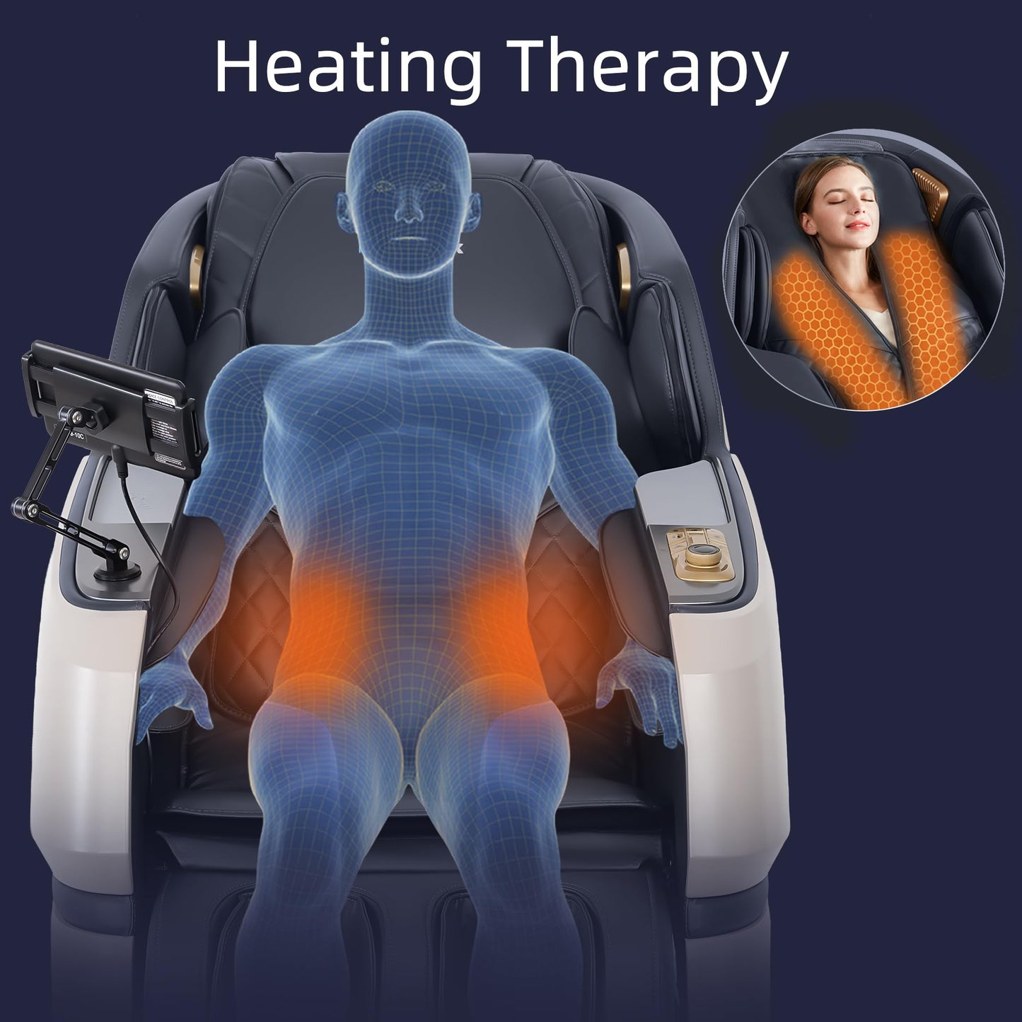 MassaMAX 2026 4D Massage Chair, Full Body Recliner with OTA Cloud Tech, Deep Yoga Stretch, 27 Auto Modes, 55" SL Track, APP & AI Voice Control, Auto Footrest, Zero Gravity, and Heating for Relaxation