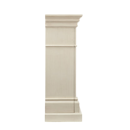 SEI Furniture - Sicilian Harvest Electric Fireplace - Ivory - Transitional Design, Ideal for Living Room, Bedroom (FE9275)