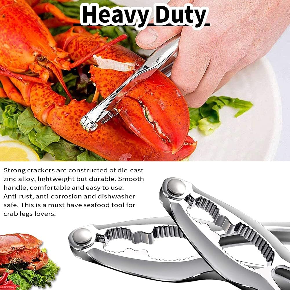 12 3 3 3 3 YGAOHF Pcs Professional Crab Leg Crackers and Tools - Includes Crab Crackers, Lobster Shellers, Crab Leg