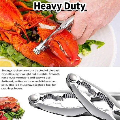 12 3 3 3 3 YGAOHF Pcs Professional Crab Leg Crackers and Tools - Includes Crab Crackers, Lobster Shellers, Crab Leg