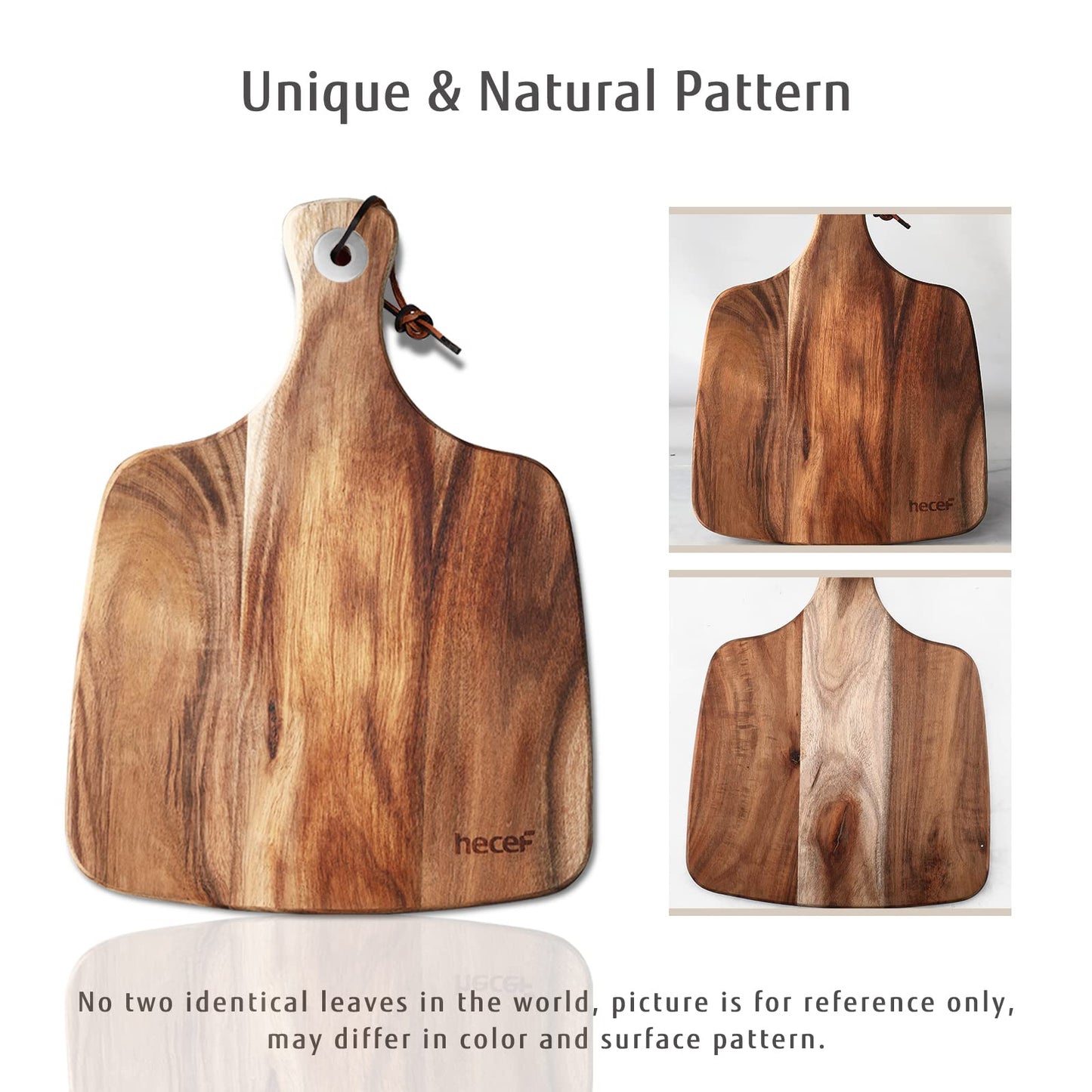 hecef Cheese Board set of 3,a Acacia Wood Cheese Plate, a Knife, a Fork, Charcuterie Board Platter Slate Serving Set for Appetizer Birthdays, Weddings, Housewarming (Cheese board with 2 knives)