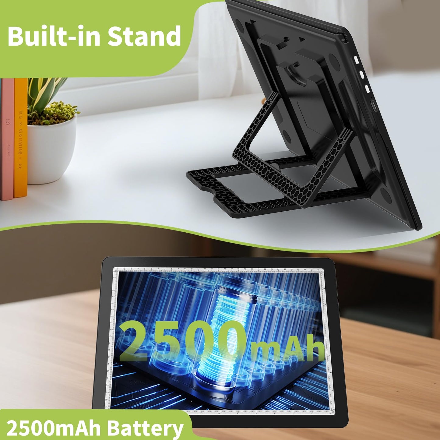 YINGWOND Rechargeable A4 Light Pad with Stand,7100LUX Magnetic Diamond Art Light Board,3 Light Colors,Adjustable Brightness,Portable Wireless Light Box for Tracing,Drawing,Sketching