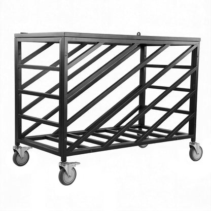 Ball Cart with Wheels Rolling Basketball Rack with Lockable Lid Balls Storage Locker for Volleyball Gym Recess Soccer Playground