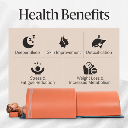 Clearlight The Curve™ Sauna Dome with Amethyst Mat - Portable Far Infrared Home Sauna for Pain Relief & Muscle Recovery, Personal Lightweight Sauna for Relaxation & Wellness