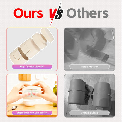 2 in 1 Egg Shell Opener, Hard Boiled Egg Peeler, Cute Egg Cracker with Piercer for Raw Eggs, Egg Separator for Home Kitchen Gadgets Tool (Beige）