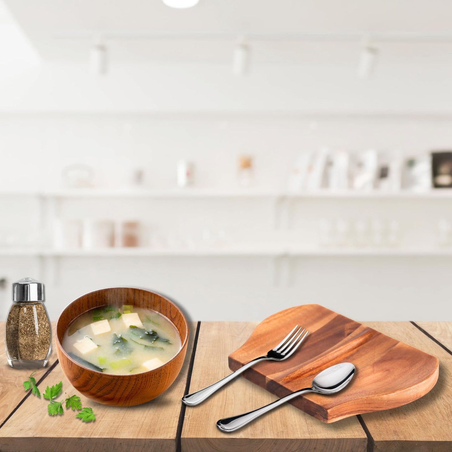 Acacia Spoon Rest For Stove Top with Non Slip Silicone Feet Stove Spoon Holder For Kitchen Counter, Double Sided kitchen Spoon Rest, Cooking Spoon Holder Spatula Rest Handmade Wooden Spoon Rest